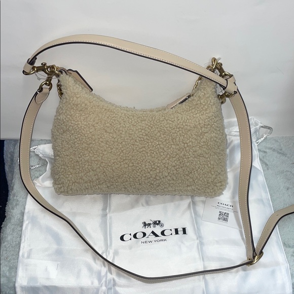 NWT Coach ‘Juliet’ Shearling 25 Shoulder Bag - Picture 4 of 13